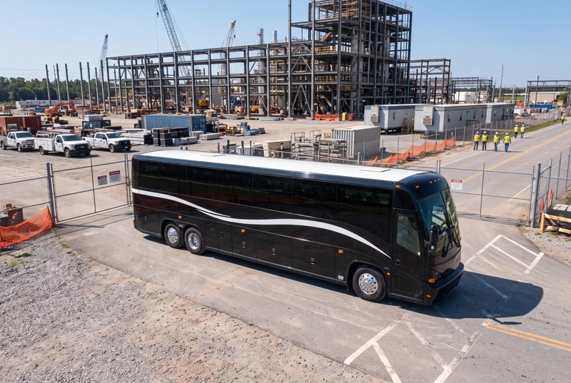 Construction Site Shuttle Bus Rentals in Skokie, IL